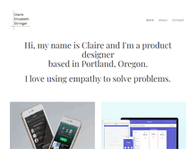 Tablet Screenshot of claireelizabethstringer.com